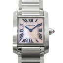 【最大3万円OFFクーポン★サマーセール】 カルティエ Cartier 腕時計 タンクフランセーズ SM W51028Q3 ピンクシェル文字盤 スクエア ローマ...