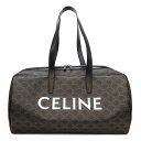 【ゴールデンセール★P2倍&対象品2%OFFクーポン】 セリーヌ CELINE ボストンバッグ ダッフルバッグ 113852BZK ブラック トリオンフ キャン...