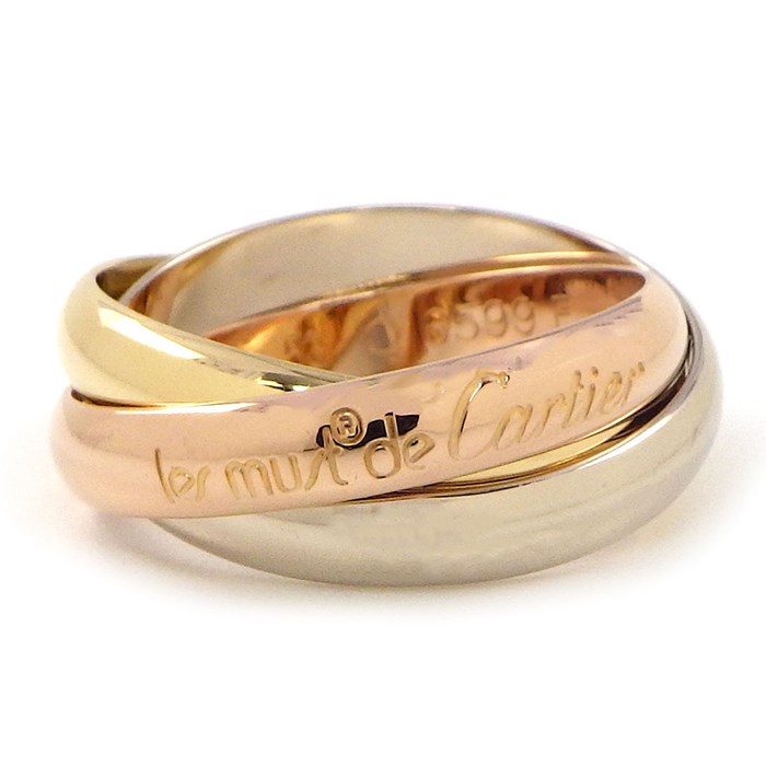 カルティエ Cartier リング トリニティ スリーカラー K18PG K18WG K18YG 13号 / #53 【中古】のサムネイル