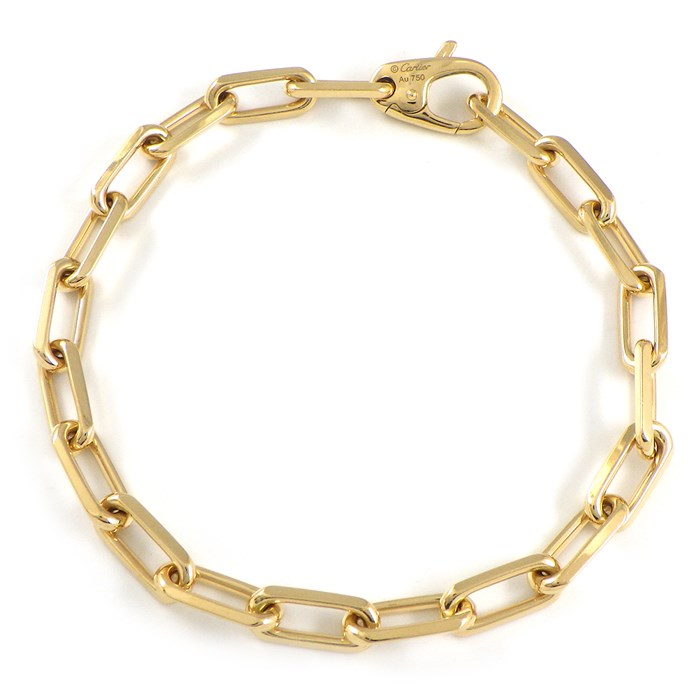 カルティエ Cartier ブレスレット サントス デュモン チェーン K18YG 【箱・保付き】 【中古】のサムネイル