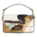 【ゴールデンセール★P2倍&対象品2%OFFクーポン】 フェンディ FENDI ショルダーバッグ ハンドバッグ マンマバケット ズッカ 8BR600-AJH1 ...