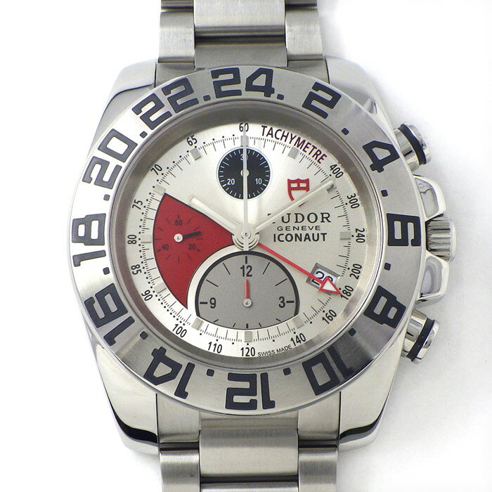 チューダー(チュードル) TUDOR 腕時計 アイコノート 20400 クロノグラフ GMT デイト ...