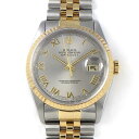 【ゴールデンセール★P2倍&対象品2%OFFクーポン】 ロレックス Rolex 腕時計 デイトジャスト 36mm 16233 W番 1994-1995年製 フル...