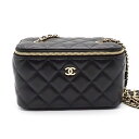【ゴールデンセール★対象品2%OFF&5日限定P3倍】 シャネル CHANEL ショルダーバッグ マトラッセ AP1341 ブラック ラムスキン ゴールド金具 ...