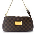 【ゴールデンセール★P2倍&対象品2%OFFクーポン】 ルイ・ヴィトン Louis Vuitton ショルダーバッグ エヴァ N55213 ブラウン ダミエ エ...