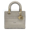 【ゴールデンセール★P2倍&対象品2%OFFクーポン】 ディオール Dior ハンドバッグ ショルダーバッグ レディディライト ミディアム M0565OREY_...