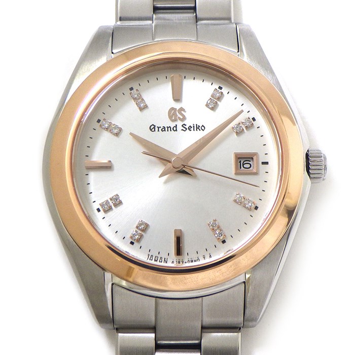 グランドセイコー Grand Seiko 腕時計 ヘリテージコレクション STGF274/4J52-0AB0 16ポイント ダイヤインデックス サンレイ シルバー文字盤 デイト K18PG SS クオーツアナログ 【箱・保付き】 【中古】