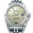 【最大3万円OFFクーポン★サマーセール】 ロレックス Rolex 腕時計 デイトジャスト 79174 F番 2003年 イエローシェル文字盤 ローマンインデッ...