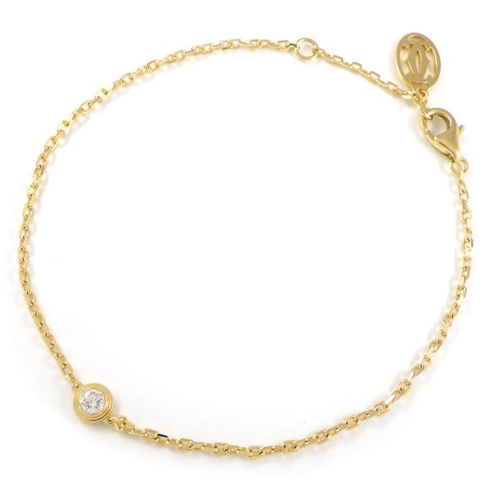 カルティエ Cartier ブレスレット ダムール SM ディアマン レジェ B6043300 1ポイント ダイヤモンド 0.09ct K18YG 【箱・保付き】 【中古】のサムネイル