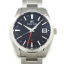 【最大3万円OFFクーポン★サマーセール】 グランドセイコー Grand Seiko 腕時計 ヘリテージ コレクション 40mm SBGN013/9F86-0AF0 GMT デイト ブラック文字盤 SS クオーツアナログ 【中古】