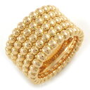 【最大3万円OFFクーポン★サマーセール】 ヴァンクリーフ&アーペル Van Cleef & Arpels リング ペルレ ゴールドパール 5連 K18PG 1...
