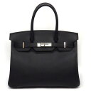 【最大3万円OFFクーポン★サマーセール】 エルメス HERMES ハンドバッグ バーキン 30 Y刻印 2020年 ブラック エプソン シルバー金具 【中古】