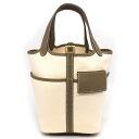【最大3万円OFFクーポン★サマーセール】 エルメス HERMES ハンドバッグ ピコタンロック PM カーゴ B刻印 2023年 エクリュ エトゥープ トワル...