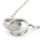 【最大3万円OFFクーポン★サマーセール】 カルティエ Cartier ネックレス ラブ B7013700 ベビーラブ セミパヴェ 18ポイント ダイヤモンド ...