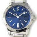 【最大3万円OFFクーポン★サマーセール】 ブルガリ BVLGARI 腕時計 ブルガリブルガリ BB41S ロゴべセル サンレイ ブルー文字盤 デイト 裏スケ ...