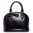 【最大3万円OFFクーポン★サマーセール】 ルイ・ヴィトン Louis Vuitton ハンドバッグ ショルダーバッグ アルマ BB M91678 アマラント モノグラム ヴェルニ ゴールド金具 【中古】