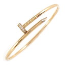 【最大3万円OFFクーポン★サマーセール】 カルティエ Cartier バングル ジュスト アン クル SM B6065815 釘モチーフ 20ポイント ダイヤ...