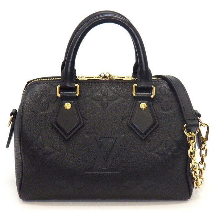 【6周年感謝★3％OFF＆20日限定P3倍】 ルイ・ヴィトン Louis Vuitton ハンドバッグ ショルダーバッグ スピーディ バンドリエール 20 M58953 ノワール モノグラム アンプラント ゴールド金具 【中古】