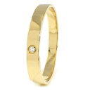 【最大3万円OFFクーポン★サマーセール】 カルティエ Cartier バングル アニバーサリー 1ポイント ダイヤモンド K18YG / #16 【中古】