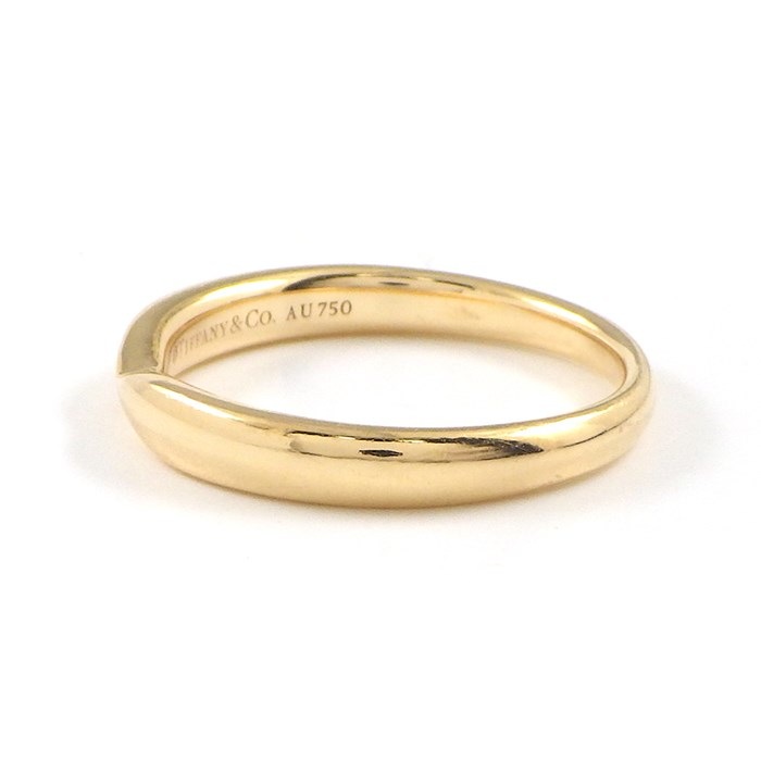 【6周年感謝★3％OFFクーポン】 ティファニー Tiffany & Co. リング ハーモニー ウェディング バンド K18PG 11号 【中古】