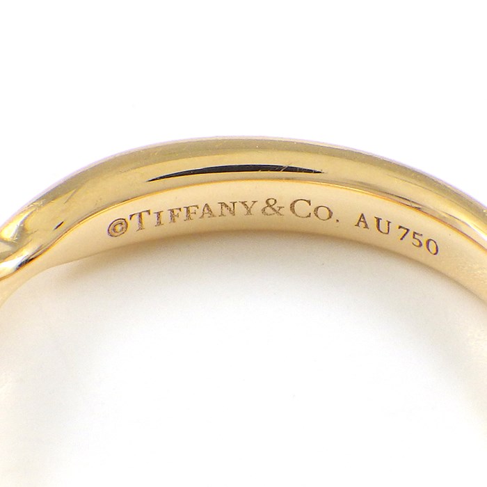 【6周年感謝★3％OFFクーポン】 ティファニー Tiffany & Co. リング ハーモニー ウェディング バンド K18PG 11号 【中古】
