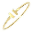 【最大3万円OFFクーポン★サマーセール】 ティファニー Tiffany & Co. バングル T ワイヤー ミディアム 60010760 K18YG /#M ...