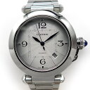 【最大3万円OFFクーポン★サマーセール】 カルティエ Cartier 腕時計 パシャ WSPAOOO9 シルバー ギョーシェ文字盤 カレンダー SS 自動巻き...