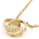 【最大3万円OFF★サマーセール&10日限定P3倍】 カルティエ Cartier ネックレス ラブ B7013800 ベビーラブ セミパヴェ 18ポイント ダイヤモンド 計0.22ct K18YG 【中古】