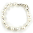 【最大3万円OFFクーポン&5日限定P3倍】 ティファニー Tiffany & Co. ブレスレット ハードウェア 淡水パール SV925 【中古】