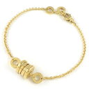 【最大3万円OFF★サマーセール&10日限定P3倍】 ブルガリ BVLGARI ブレスレット B-zero1 ビーゼロワン エレメント 340665 K18YG / #SM 【中古】
