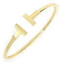 【最大3万円OFFクーポン★サマーセール】 ティファニー Tiffany & Co. バングル T ワイヤー ミディアム 60010761 K18YG / #S 【中古】