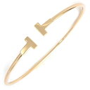 ティファニー Tiffany & Co. バングル T ワイヤー ナロー 60010773 K18PG / #M 【中古】
