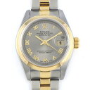 【最大3万円OFFクーポン★サマーセール】 ロレックス Rolex 腕時計 デイトジャスト 26mm 79163 Y番 2002年製 ローマンインデックス サン...
