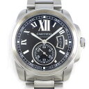 【最大3万円OFFクーポン★サマーセール】 カルティエ Cartier 腕時計 カリブル W7100016 デイト スモールセコンド 裏スケ 夜光インデックス ...