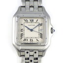 【最大3万円OFFクーポン★サマーセール】 カルティエ Cartier 腕時計 パンテール LM W25032P5 デイト ローマンインデックス スクエア マッ...