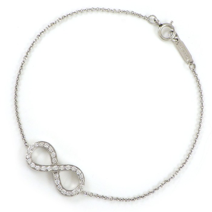 【最大3万円OFFクーポン配布中】 ティファニー Tiffany & Co. ブレスレット インフィニティ ダイヤモンド PT950 【中古】