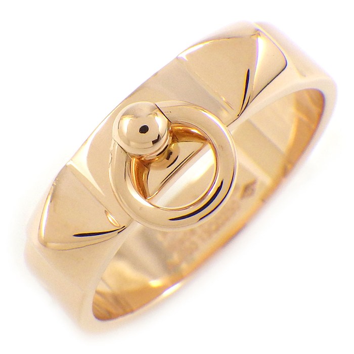 【最大3万円OFFクーポン配布中】 エルメス HERMES リング コリエドシアン PM H108118B スタッズ K18PG 16.5号 / #57 【中古】のサムネイル