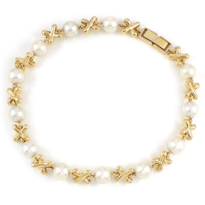 【美品・稼動品】 タサキ TASAKI ベビーパール ダイヤ 真珠 ブレスレット TASAKI タサキ ブレスレット ベビーパール 真珠 4.0-4.3mm