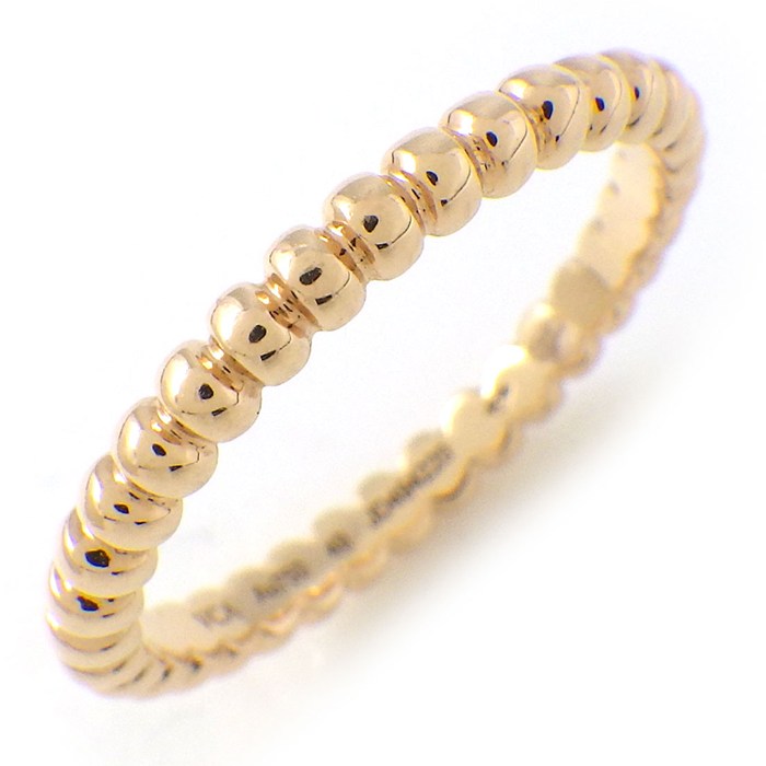 【最大1万円OFFクーポン★オータムセール】 ヴァンクリーフ＆アーペル Van Cleef & Arpels リング ペルレ ゴールドパール スモール VCARPJMF00 K18PG 8.5号 / #49 【箱・保付き】 【中古】のサムネイル