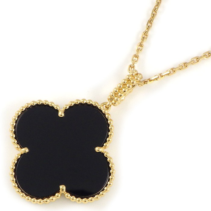 【最大3万円OFFクーポン配布中】 ヴァンクリーフ＆アーペル Van Cleef & Arpels ロングネックレス マジックアルハンブラ VCARO49M00 オニキス K18YG 【中古】のサムネイル