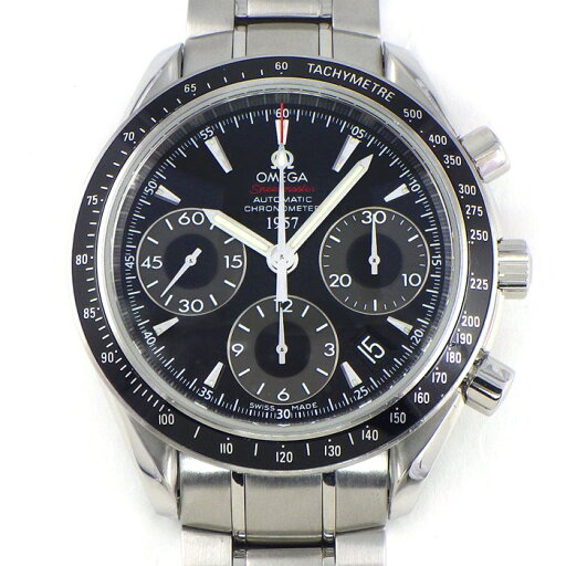 オメガ OMEGA 腕時計 スピードマスター 323.30.40.40.01.001 日本限定モデル 2009本限定 デイト クロノグラフ タキメーター スモールセコンド ブラック/グレー文字盤 SS 自動巻き 【中古】