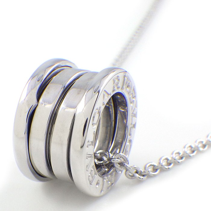 ヨヨヨさん専用 ブルガリ B.ZERO1ネックレス シルバー K18ホワイト ブルガリ BVLGARI B-Zero1 レジェンド ネックレス CL858287 K18