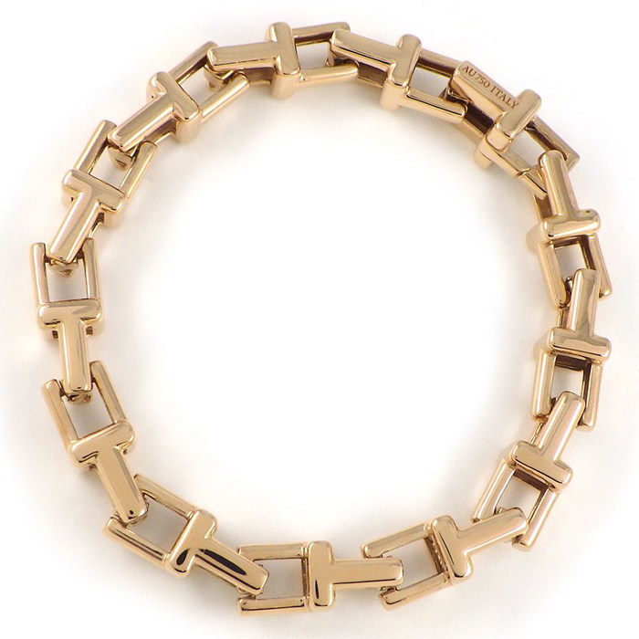 ティファニー Tiffany & Co. ブレスレット T チェーン K18PG 【中古】(4)