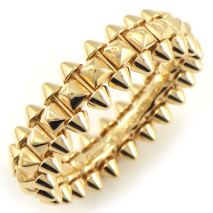 Cartier ゴールドリング 専用ケース付き Cartier カルティエ ラブリング 指輪 K18YG イエローゴールド #54（約