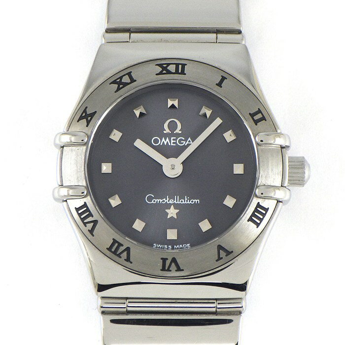 【20日限定★ポイント3倍】 オメガ OMEGA 腕時計 コンステレーション マイチョイス ミニ 1561.51.00 サンレイ グレー文字盤 SS クオーツアナログ 【中古】