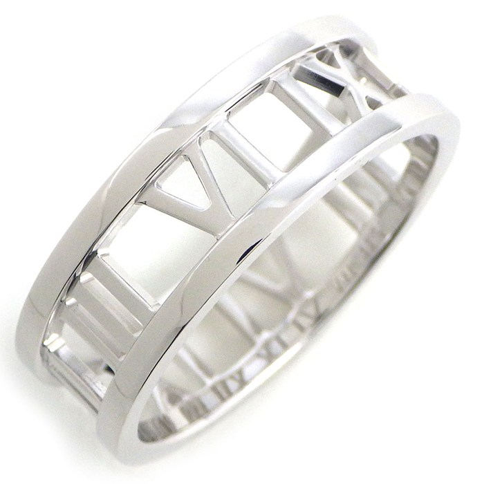 【極美品】ティファニー　アトラスリング　ワイド　20号　メンズ/レディース ティファニーアトラスワイドリング20号～20.5号新品仕上げ。 ほぼ無傷。