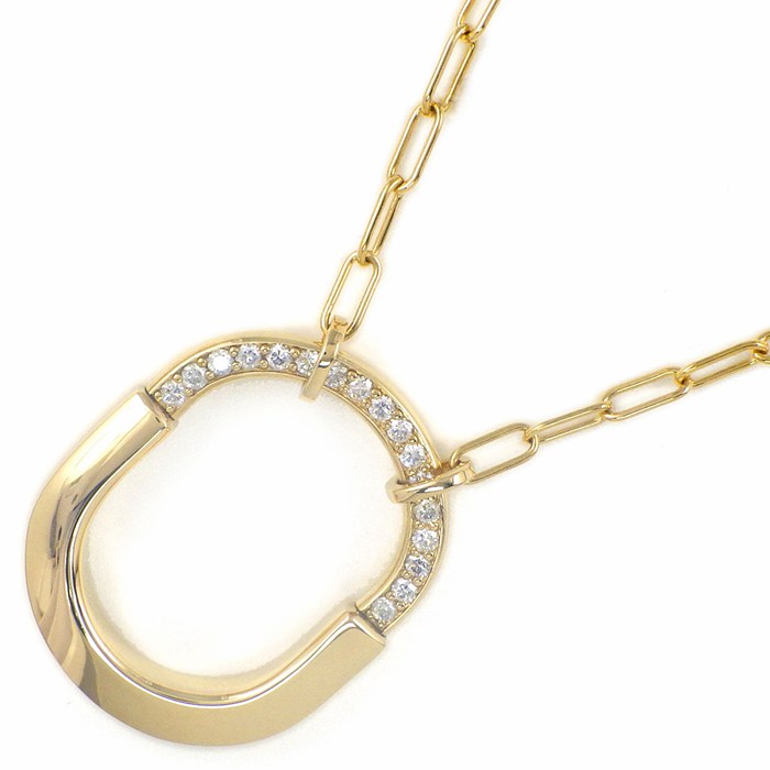 【最大10888円OFF初売り★5日限定P3倍】 ティファニー Tiffany & Co. ネックレス ロック ミディアム 72342127 ダイヤモンド 0.33ct K18YG 【中古】
