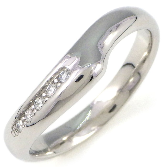 ★専用★ティファニー プラチナ　オープンハートバンドリング　ダイヤモンド8号 ☆専用☆ティファニー プラチナ オープンハートバンドリング