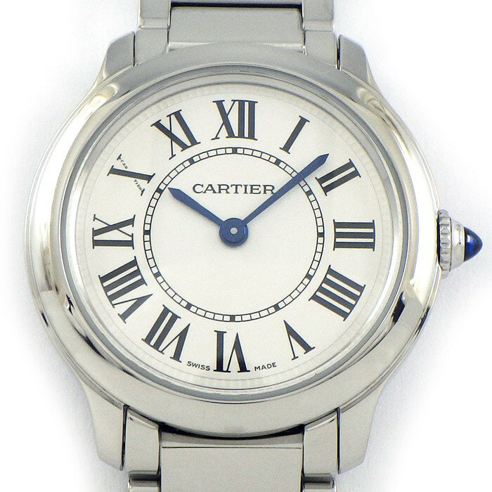 【最大3万円OFFクーポン配布中】 カルティエ Cartier 腕時計 ロンドマスト WSRN0033 シルバー文字盤 ローマンインデックス SS クオーツアナログ 【中古】