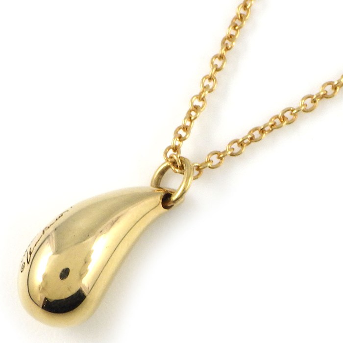 ティファニー Tiffany & Co. ネックレス ティアドロップ K18YG 【中古】